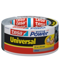 Nastro adesivo tesa 'extra power' colore argento, 25 mt x 50 mm